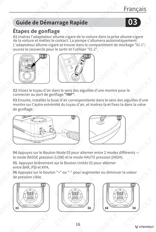 ETENWOLF S4 SUP Pump Manual Page - 17
