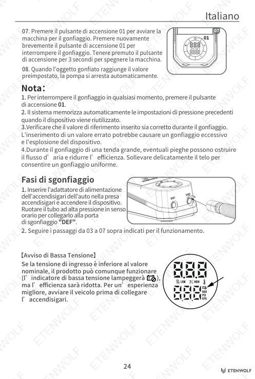 ETENWOLF S4 SUP Pump Manual Page - 25