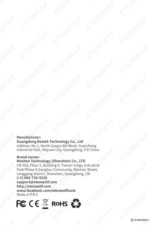 ETENWOLF S4 SUP Pump Manual Page - 37